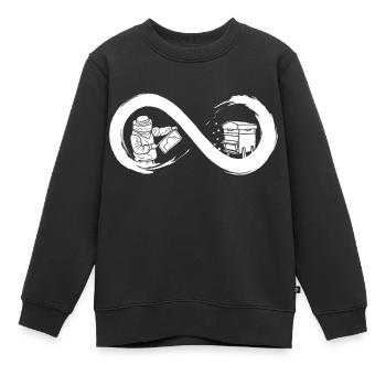 Imker bis in die Unendlichkeit - Kinder Premium Organic Sweatshirt - Schwarz - Vorne - AI Model Kid Female (0cm)