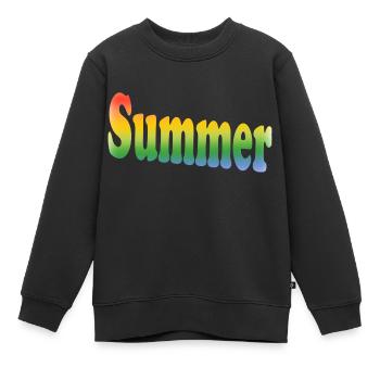 Verano - Summer - Kids Premium Organic Sweatshirt - black - Front - AI Model Kid Female (0cm)