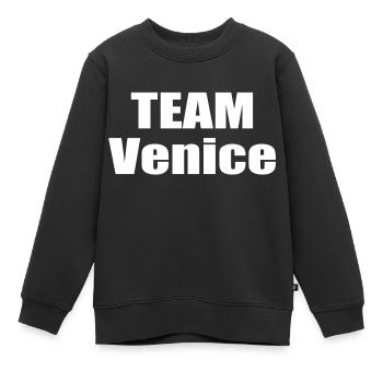 Équipe Venise - Sweat Premium enfant bio - noir - Devant - AI Model Kid Female (0cm)