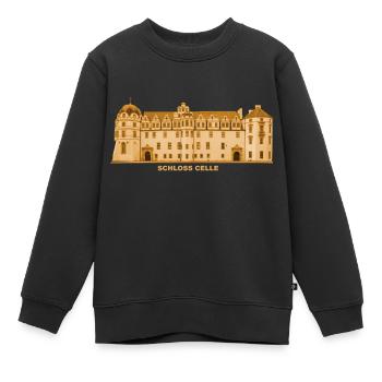 Château de Celle Renaissance Baroque Basse-Saxe - Sweat Premium enfant bio - noir - Devant - AI Model Kid Female (0cm)
