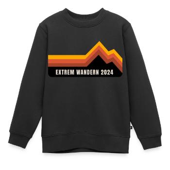 Extrem Wandern 2024 - Kinder Premium Organic Sweatshirt - Schwarz - Vorne - AI Model Kid Female (0cm)
