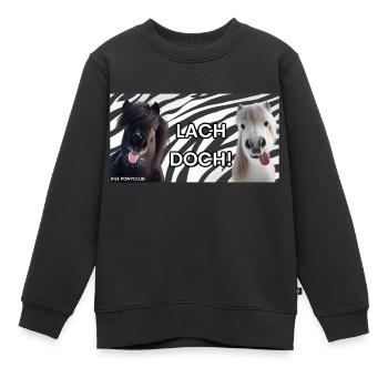 Lachen ist gesund! - Kinder Premium Organic Sweatshirt - Schwarz - Vorne - AI Model Kid Female (0cm)