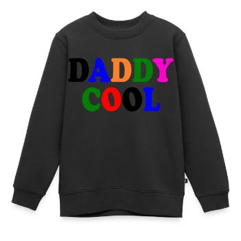 Daddy cool - Sweat Premium enfant bio - noir - Devant - AI Model Kid Female (0cm)