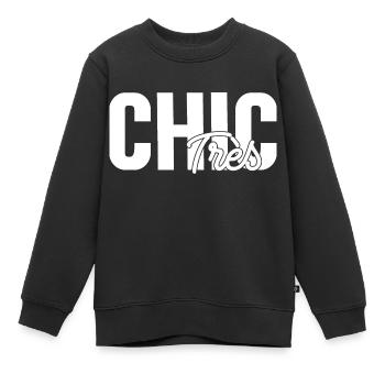 Très Chic - Sweat Premium enfant bio - noir - Devant - AI Model Kid Female (0cm)