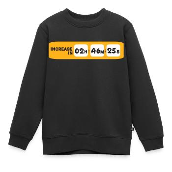 Internet Countdown - Kinder Premium Organic Sweatshirt - Schwarz - Vorne - AI Model Kid Female (0cm)
