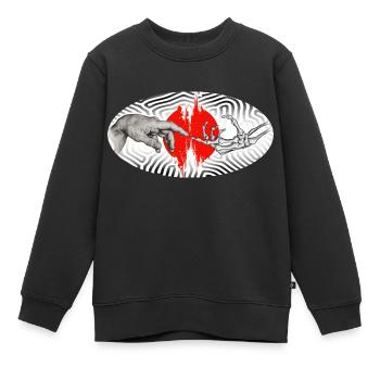 Life and death - Kinder Premium Organic Sweatshirt - Schwarz - Vorne - AI Model Kid Female (0cm)