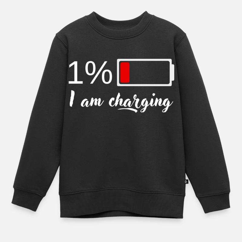 EB5CAD46 DC6C 4B88 8B52 F807A5E6B29E - Kinder Premium Organic Sweatshirt - Schwarz