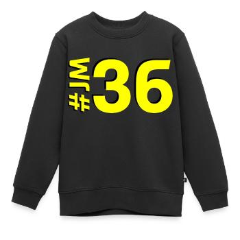JM36-KARTON - Kinder Premium Organic Sweatshirt - Schwarz - Vorne - AI Model Kid Female (0cm)