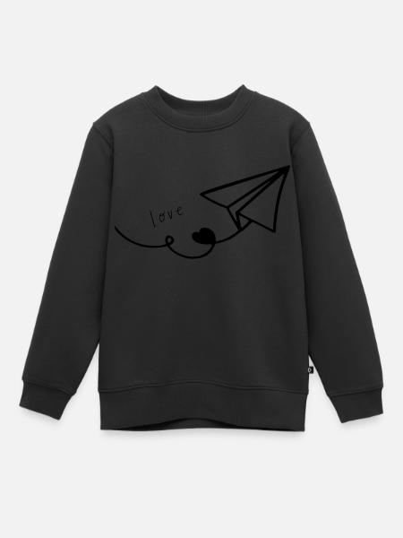 love - Sweat Premium enfant bio - noir