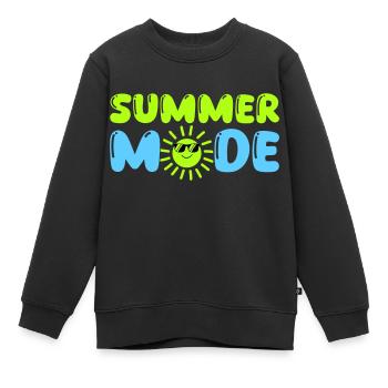 summer mode - Kinder Premium Organic Sweatshirt - Schwarz - Vorne - AI Model Kid Female (0cm)