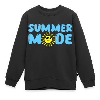 summer mode - Kinder Premium Organic Sweatshirt - Schwarz - Vorne - AI Model Kid Female (0cm)