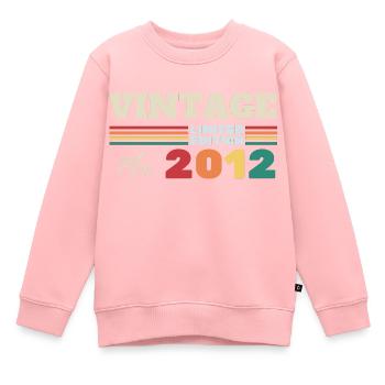 Jahrgang Mai 2012 Jubiläumsgeschenk - Kinder Premium Organic Sweatshirt - Rosa - Vorne - AI Model Kid Female (0cm)