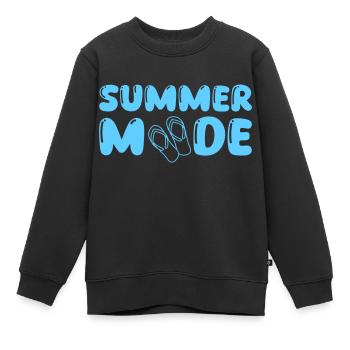 summer mode - Kinder Premium Organic Sweatshirt - Schwarz - Vorne - AI Model Kid Female (0cm)