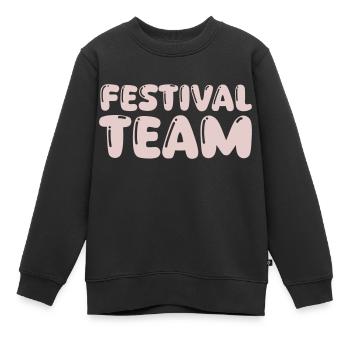 L’équipe du festival - Sweat Premium enfant bio - noir - Devant - AI Model Kid Female (0cm)