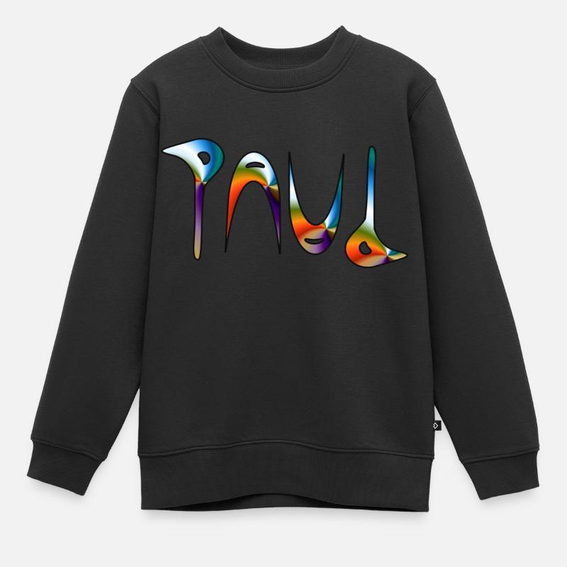 Paul - Sweat Premium enfant bio - noir