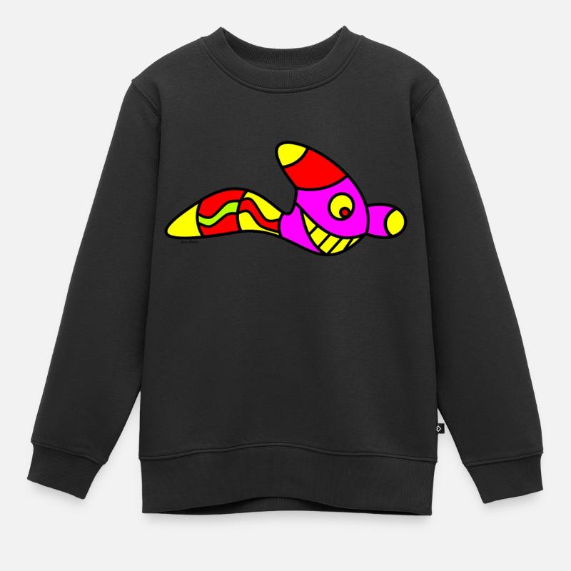 Wurm kinder shirt - Kinder Premium Organic Sweatshirt - Schwarz