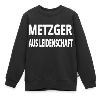 Metzger - Kinder Premium Organic Sweatshirt - Schwarz - Vorne - AI Model Kid Female (0cm)