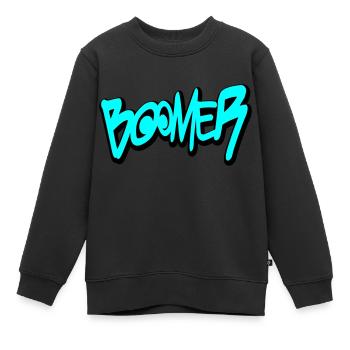 Boomer - Kinder Premium Organic Sweatshirt - Schwarz - Vorne - AI Model Kid Female (0cm)