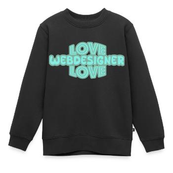 Dire concepteur de sites Web - Sweat Premium enfant bio - noir - Devant - AI Model Kid Female (0cm)