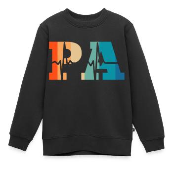 Herzschlag Retro Arzthelferin - Kinder Premium Organic Sweatshirt - Schwarz - Vorne - AI Model Kid Female (0cm)