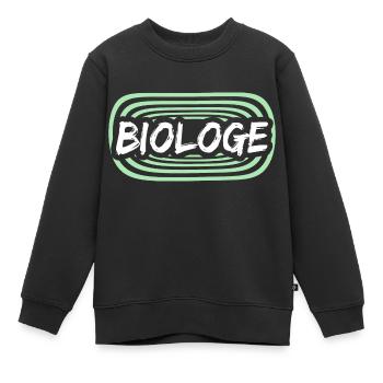 Biologiste du travail - Sweat Premium enfant bio - noir - Devant - AI Model Kid Female (0cm)