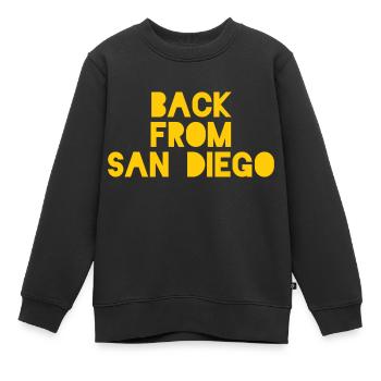 De retour de San Diego - Sweat Premium enfant bio - noir - Devant - AI Model Kid Female (0cm)