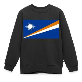 Îles Marshall - Sweat Premium enfant bio - noir - Devant - AI Model Kid Female (0cm)
