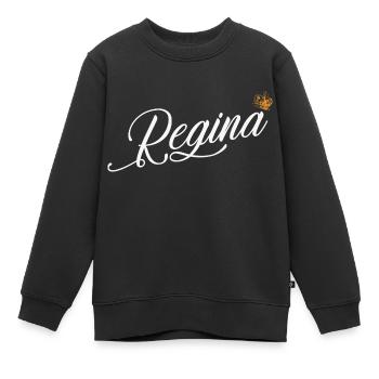 Regina Nom personnalisé pour les femmes, les enfants, les tout-petits - - Sweat Premium enfant bio - noir - Devant - AI Model Kid Female (0cm)