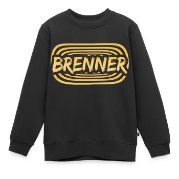 Brûleur de travail - Sweat Premium enfant bio - noir - Devant - AI Model Kid Female (0cm)