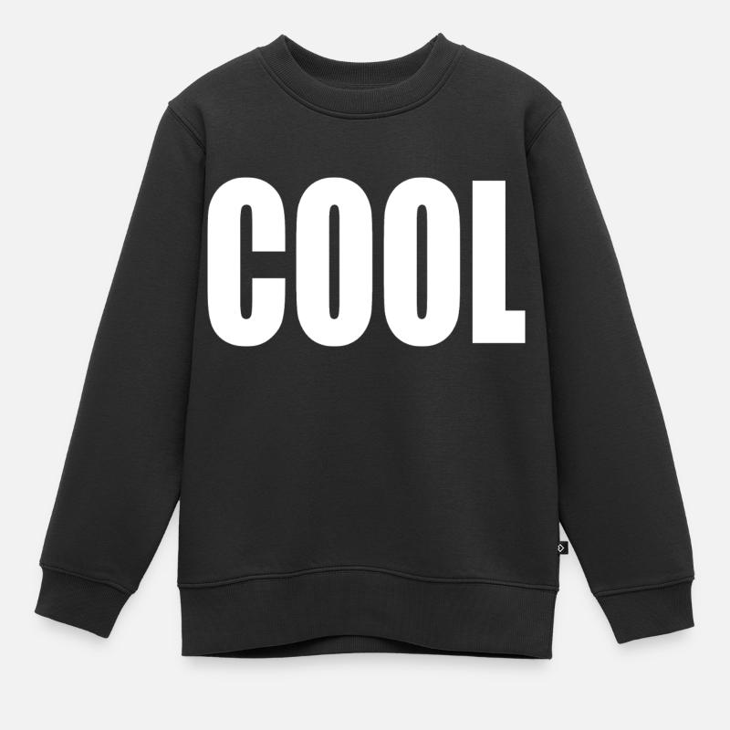 Cool - Kinder Premium Organic Sweatshirt - Schwarz