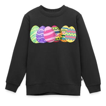 Ostereier - Kinder Premium Organic Sweatshirt - Schwarz - Vorne - AI Model Kid Female (0cm)