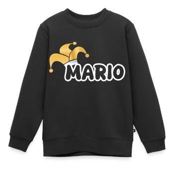 Mario de carnaval - Sweat Premium enfant bio - noir - Devant - AI Model Kid Female (0cm)