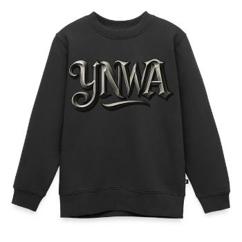 Ynwa - Sweat Premium enfant bio - noir - Devant - AI Model Kid Female (0cm)