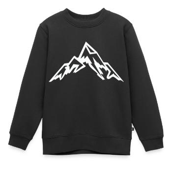 Gebirge Berg - Kinder Premium Organic Sweatshirt - Schwarz - Vorne - AI Model Kid Female (0cm)