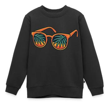 Sonnenbrille - Kinder Premium Organic Sweatshirt - Schwarz - Vorne - AI Model Kid Female (0cm)
