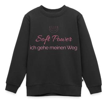 Mein Weg. Mein Tempo. Meine Wahrheit. - Kinder Premium Organic Sweatshirt - Schwarz - Vorne - AI Model Kid Female (0cm)