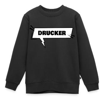 Les imprimantes comme outil d’éducation - Sweat Premium enfant bio - noir - Devant - AI Model Kid Female (0cm)