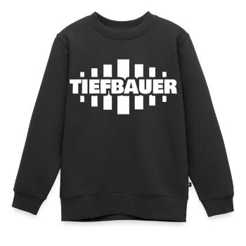 Geschenk für Tiefbauer - Kinder Premium Organic Sweatshirt - Schwarz - Vorne - AI Model Kid Female (0cm)