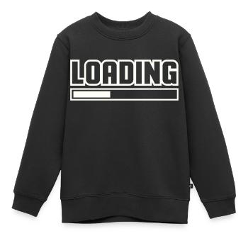 Loading - Kids Premium Organic Sweatshirt - black - Front - AI Model Kid Female (0cm)