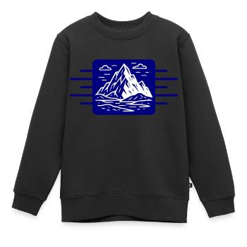 Berge Outdoor - Kinder Premium Organic Sweatshirt - Schwarz - Vorne - AI Model Kid Female (0cm)
