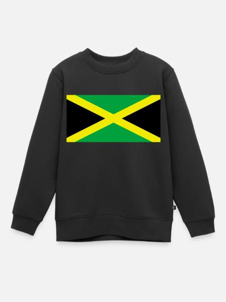 Jamaika - Kinder Premium Organic Sweatshirt - Schwarz