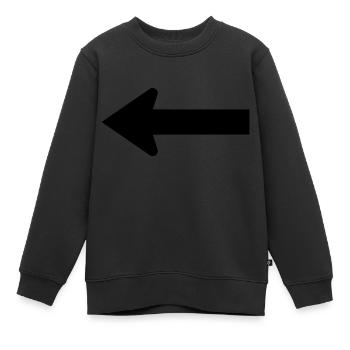 pfeil - Kinder Premium Organic Sweatshirt - Schwarz - Vorne - AI Model Kid Female (0cm)