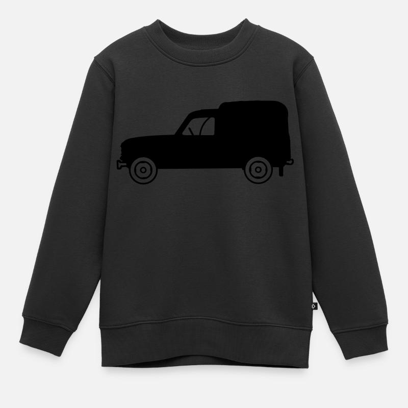 4L_fourgonnette - Kids Premium Organic Sweatshirt - black