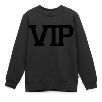 VIP - Kinder Premium Organic Sweatshirt - Schwarz - Vorne - AI Model Kid Female (0cm)
