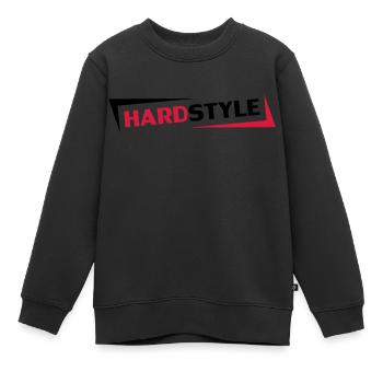 Hardstyle - Sweat Premium enfant bio - noir - Devant - AI Model Kid Female (0cm)
