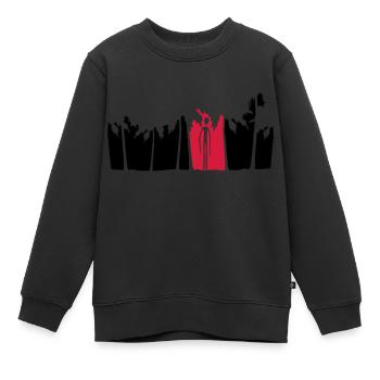 paumes vacances île extraterrestre noir homme long bras - Sweat Premium enfant bio - noir - Devant - AI Model Kid Female (0cm)