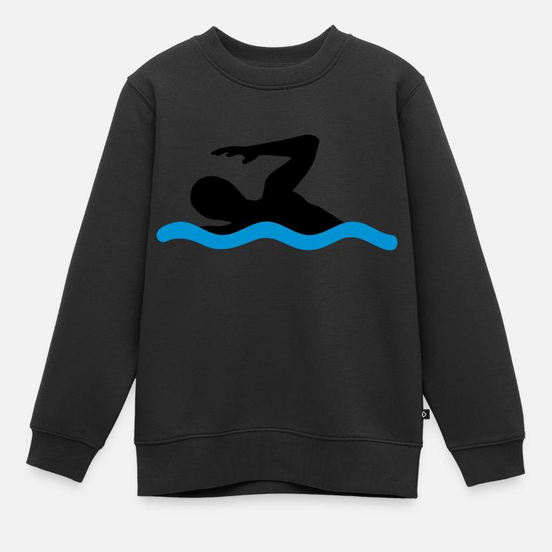 nager - Sweat Premium enfant bio - noir