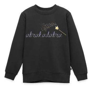 Abrakadabra - Sweat Premium enfant bio - noir - Devant - AI Model Kid Female (0cm)
