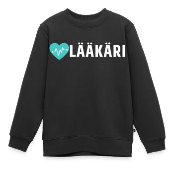 Arzt - Kinder Premium Organic Sweatshirt - Schwarz - Vorne - AI Model Kid Female (0cm)