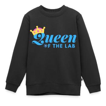 REINE DU LABORATOIRE - SCIENTIFIQUE MÉDICAL DE LABORATOIRE - Sweat Premium enfant bio - noir - Devant - AI Model Kid Female (0cm)